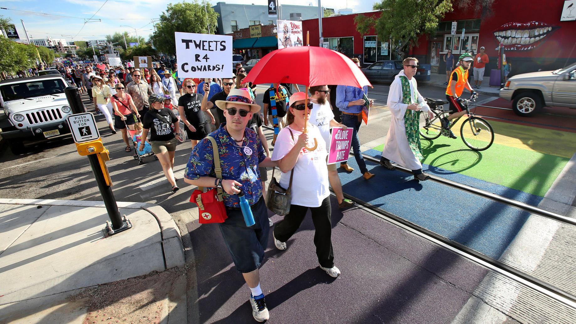 Photos: Anti-white supremacy and racism march in Tucson